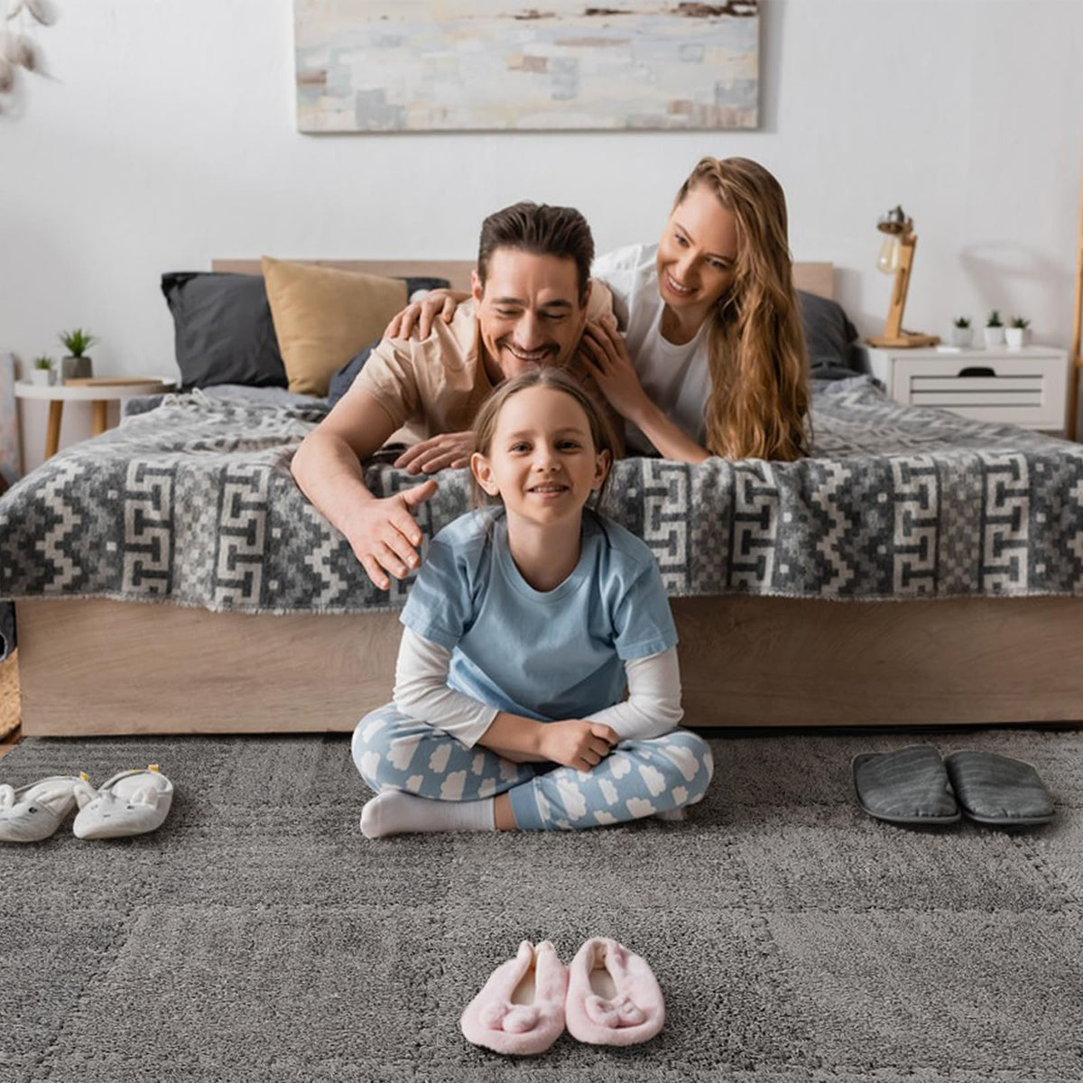 ZENOWICK soft coral velvet surface adds cozy comfort for early crawlers and toddlers.