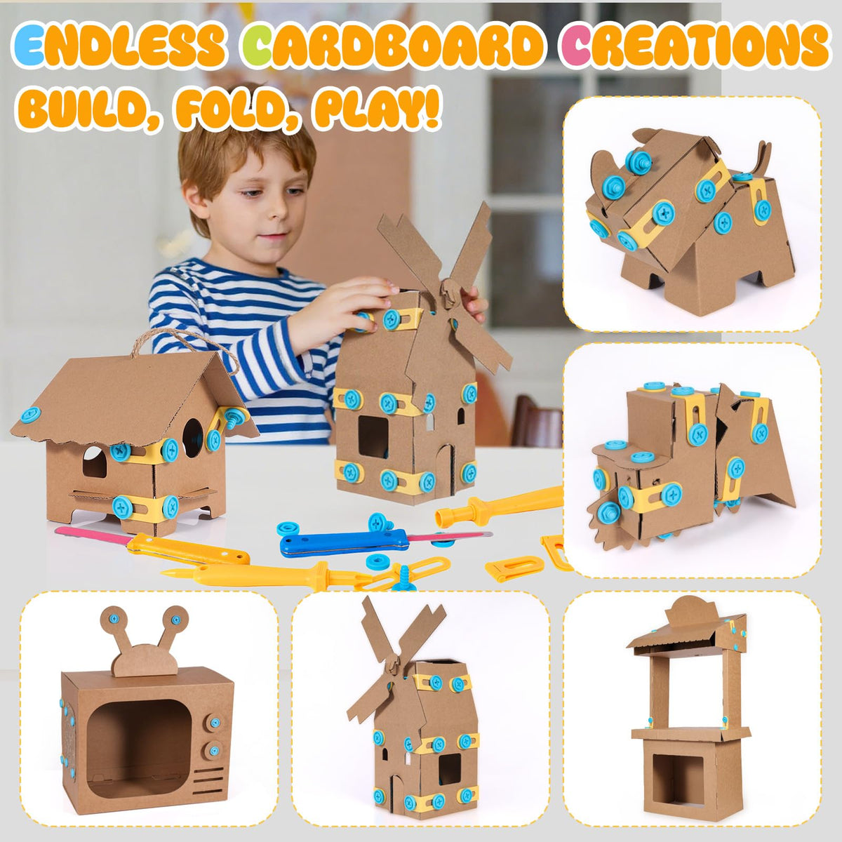 Zentara creative-building with doors, wheels, and windows for interactive play.