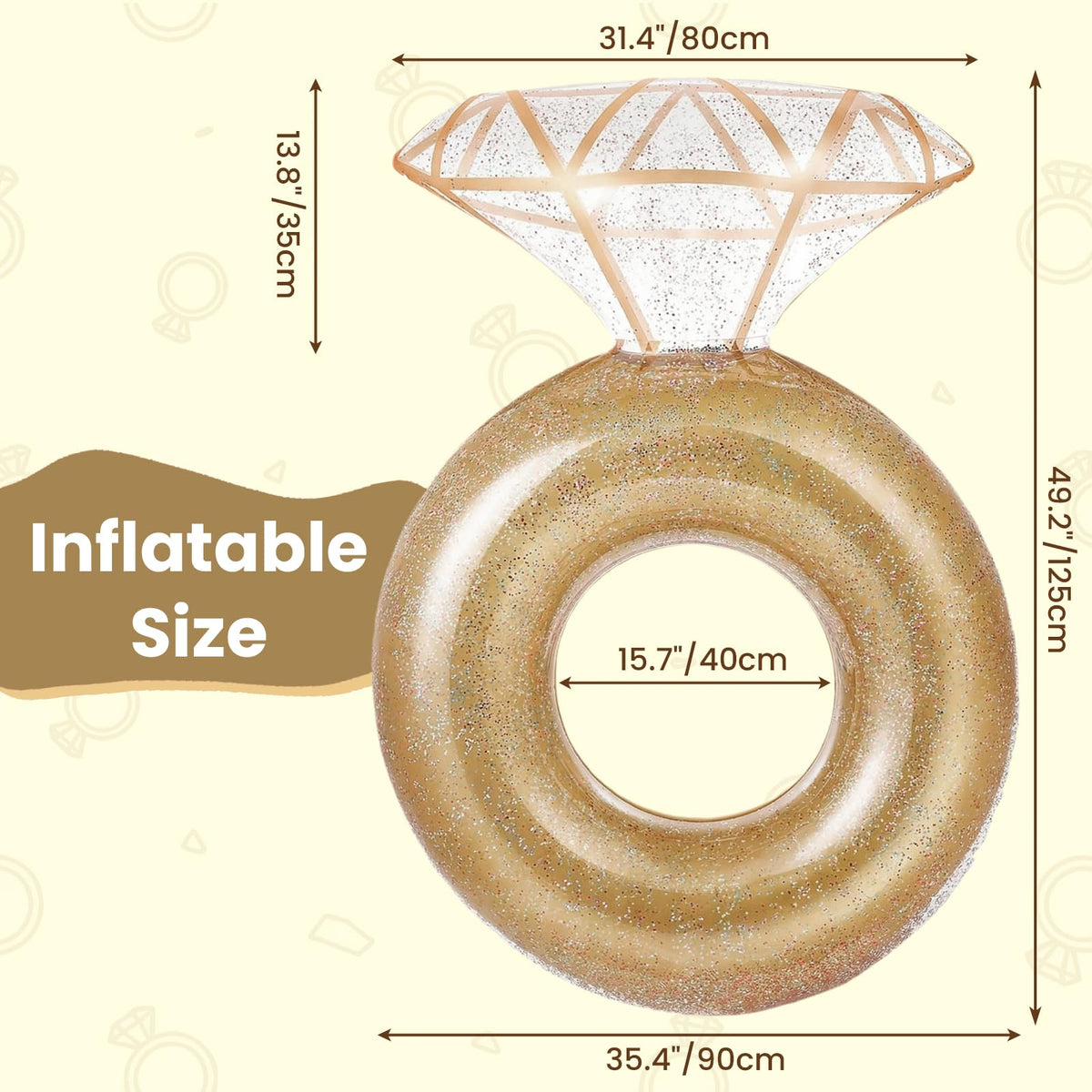 Zeraty Durable 4mm-heat-sealed seams float ensures long-lasting performance and leak resistance.