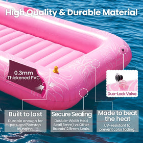 Zeraty ample 82.7x49.2 inch size supports adults comfortably