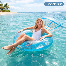 Zeraty diamond ring float features soft edges for comfortable lounging