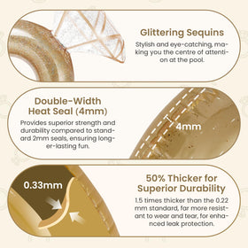 Zeraty Soft Edges float offers gentle edges for a safer, relaxing pool experience.