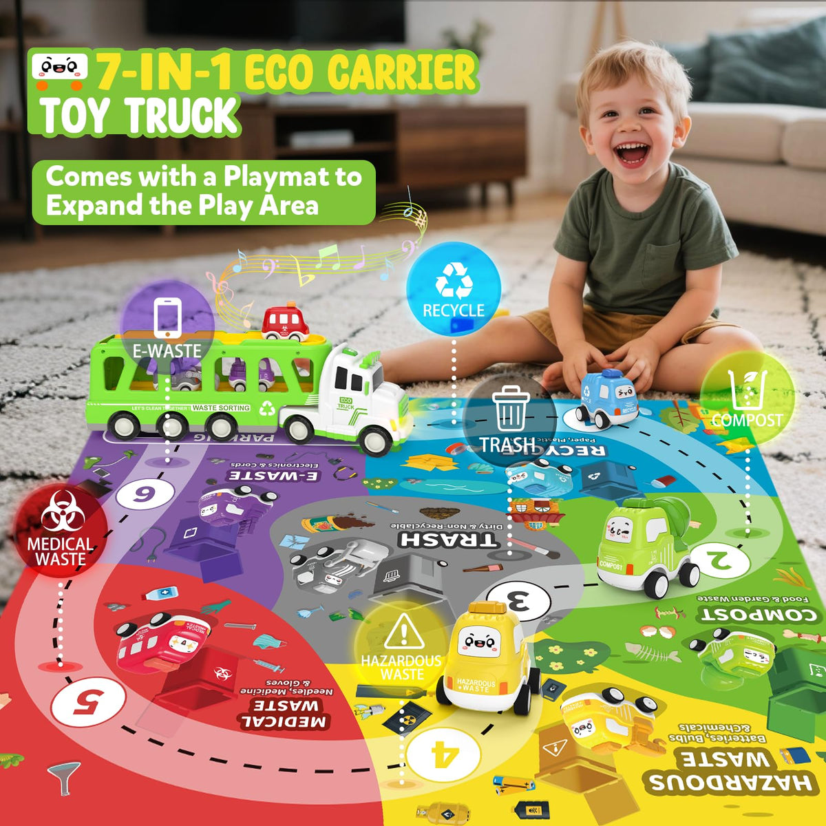 ZERDROFY eco carrier truck with open tailboard enables easy loading.