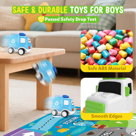 ZERDROFY expandable playmat enlarges the play area for diverse scenes.