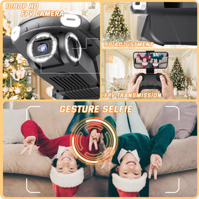 ZERDROFY gesture selfie mode enables hands-free selfies during flight