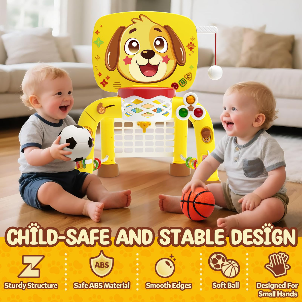 ZERDROFY puppy design captures imagination with friendly shapes and colors.