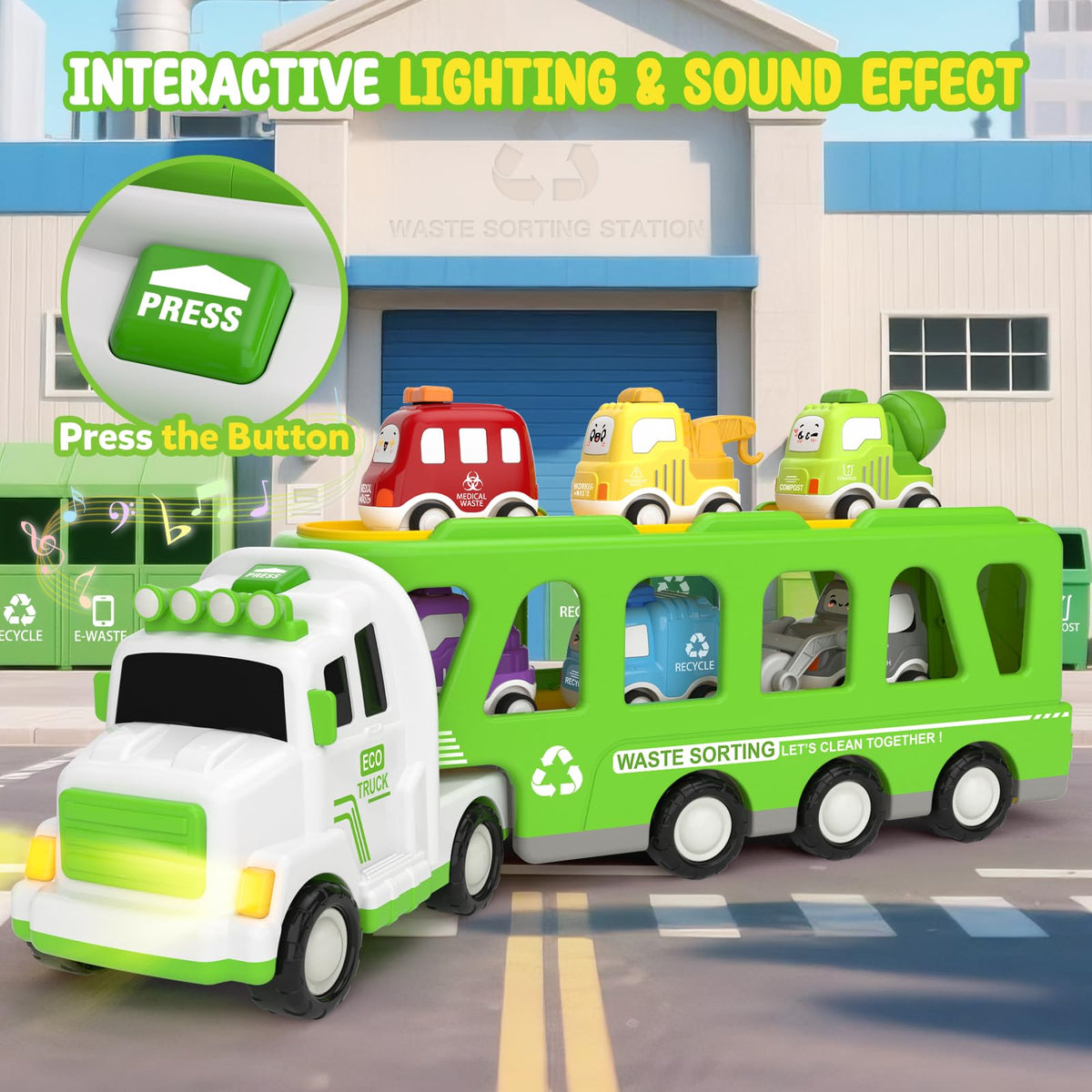 ZERDROFY six pull-back cars support quick setup and interactive play.