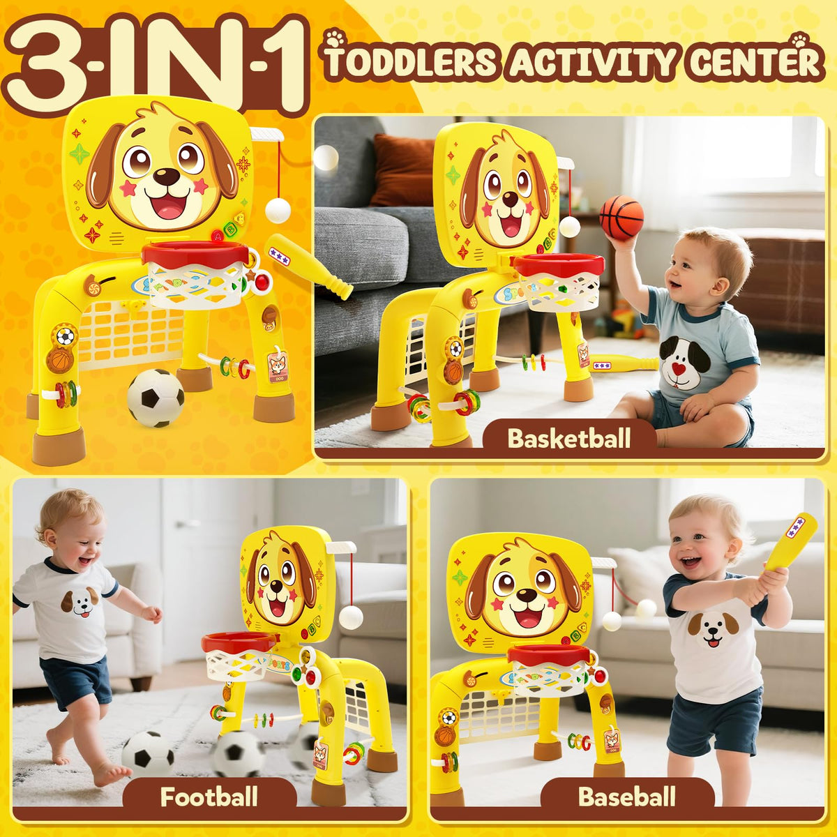 ZERDROFY soccer goal engages little feet, encouraging kicking and goal awareness.
