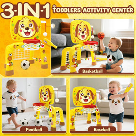 ZERDROFY soccer goal engages little feet, encouraging kicking and goal awareness.