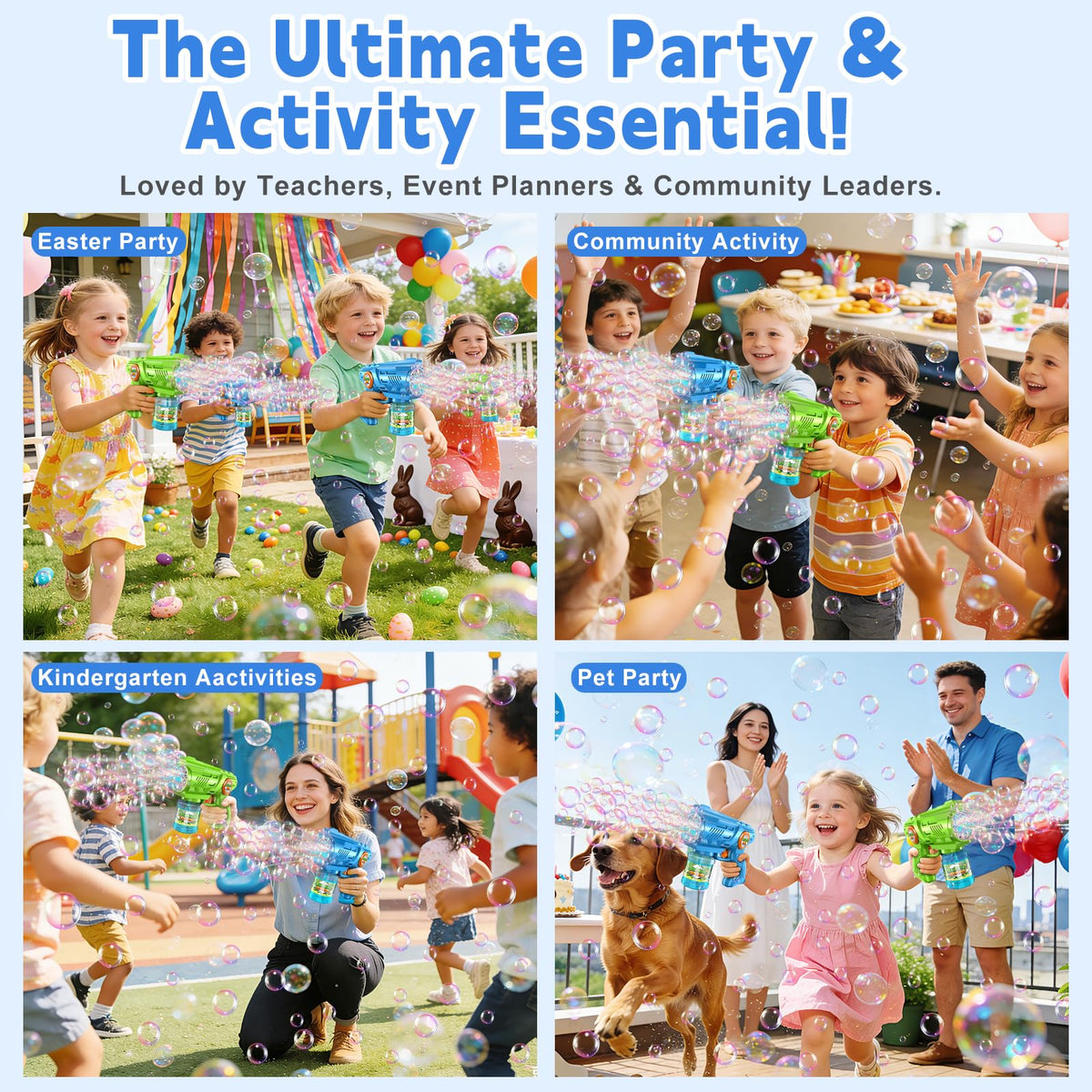 Zerhunt 15000+ bubbles per minute for lively backyard play