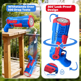 Zerhunt bubble gun compact design fits small hands for easy grip