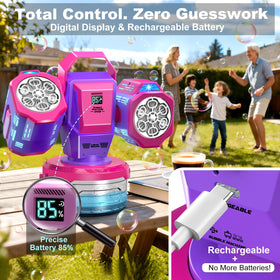 Zerhunt bubble machine anti-spill tank prevents spills during lively gatherings