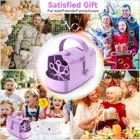 Zerhunt bubble machine safety feature auto-stop helps keep children safe