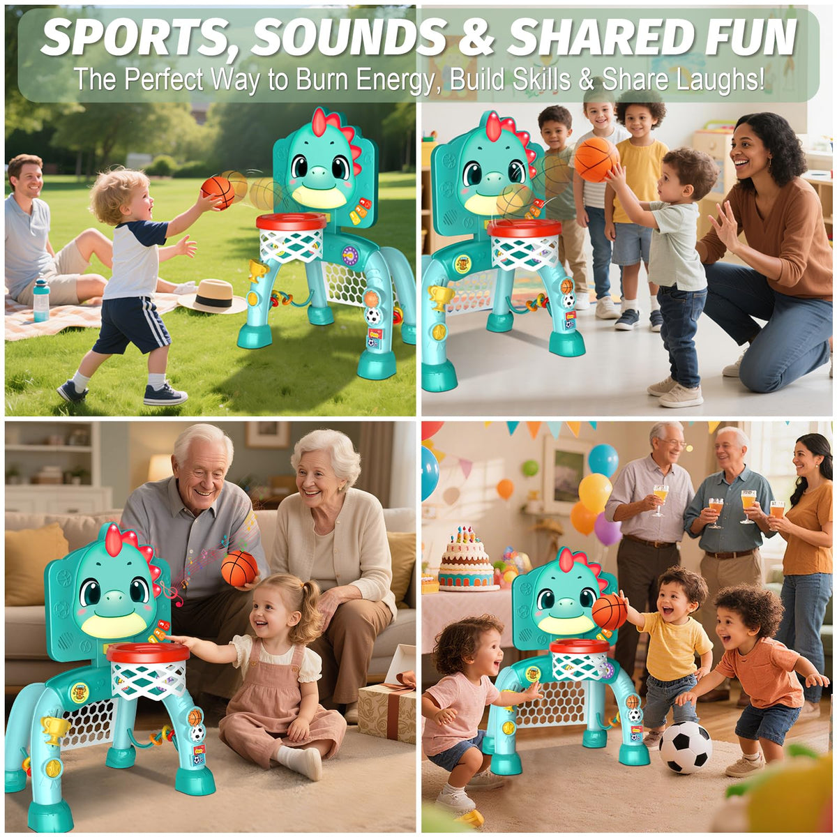 Zerhunt Dino Sports Center BPA-free ABS material for safe play
