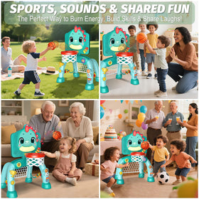 Zerhunt Dino Sports Center BPA-free ABS material for safe play