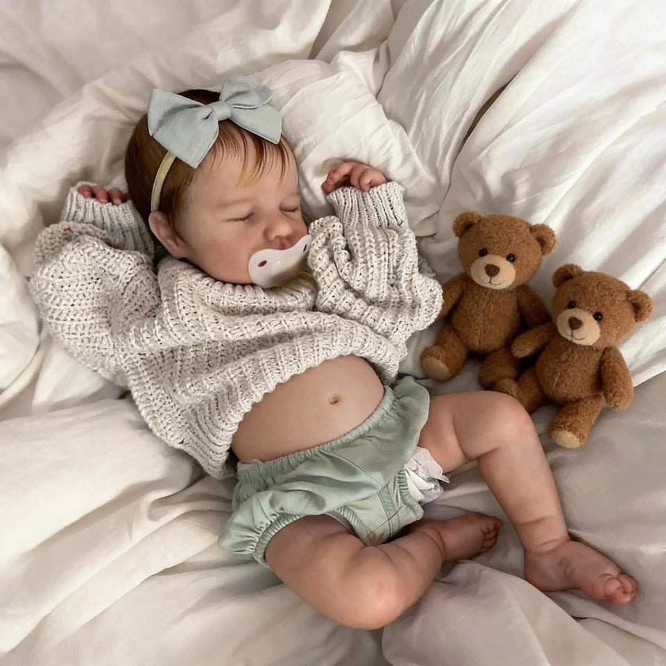 Zero Pam reborn baby doll 20inch body offers lifelike silicone realism for gentle snuggles.