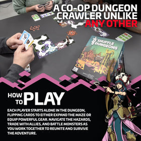 Eight heroes for cooperative strategy and teamwork in Shuffle Dungeons.