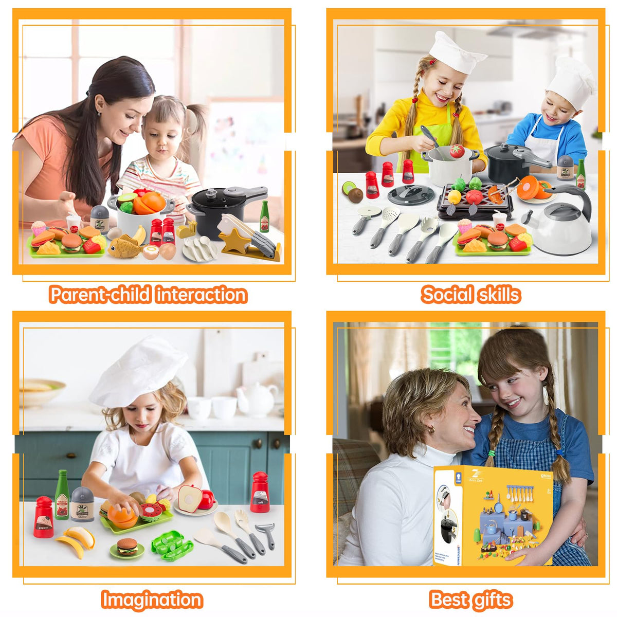 Zero Zoo pastel pink theme creates a visually appealing kitchen playset.