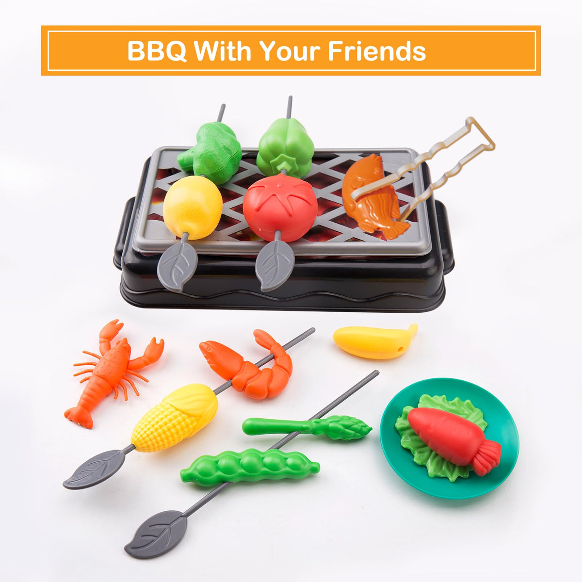Zero Zoo 105Pcs peelable-fruits-vegetables enables peeling and cutting activities