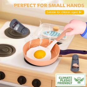 Zero Zoo knife block helps organize kitchen tools after play.