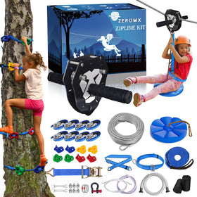 ZEROMX 130ft zipline kit cable for durable outdoor use
