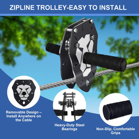 ZEROMX removable trolley system enabling quick setup