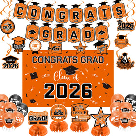 Zerunyiw congrats grad banner enhances photos as a bold graduation backdrop