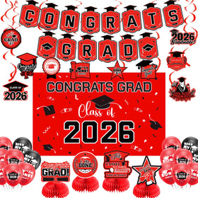 Zerunyiw congrats grad banner enhances graduation party backdrop and photos