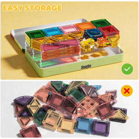 Zerxpho colorful building pieces support pattern recognition during creative construction.