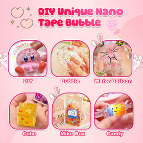 ZESKUU Nano Tape Bubble Kit LED lights in action