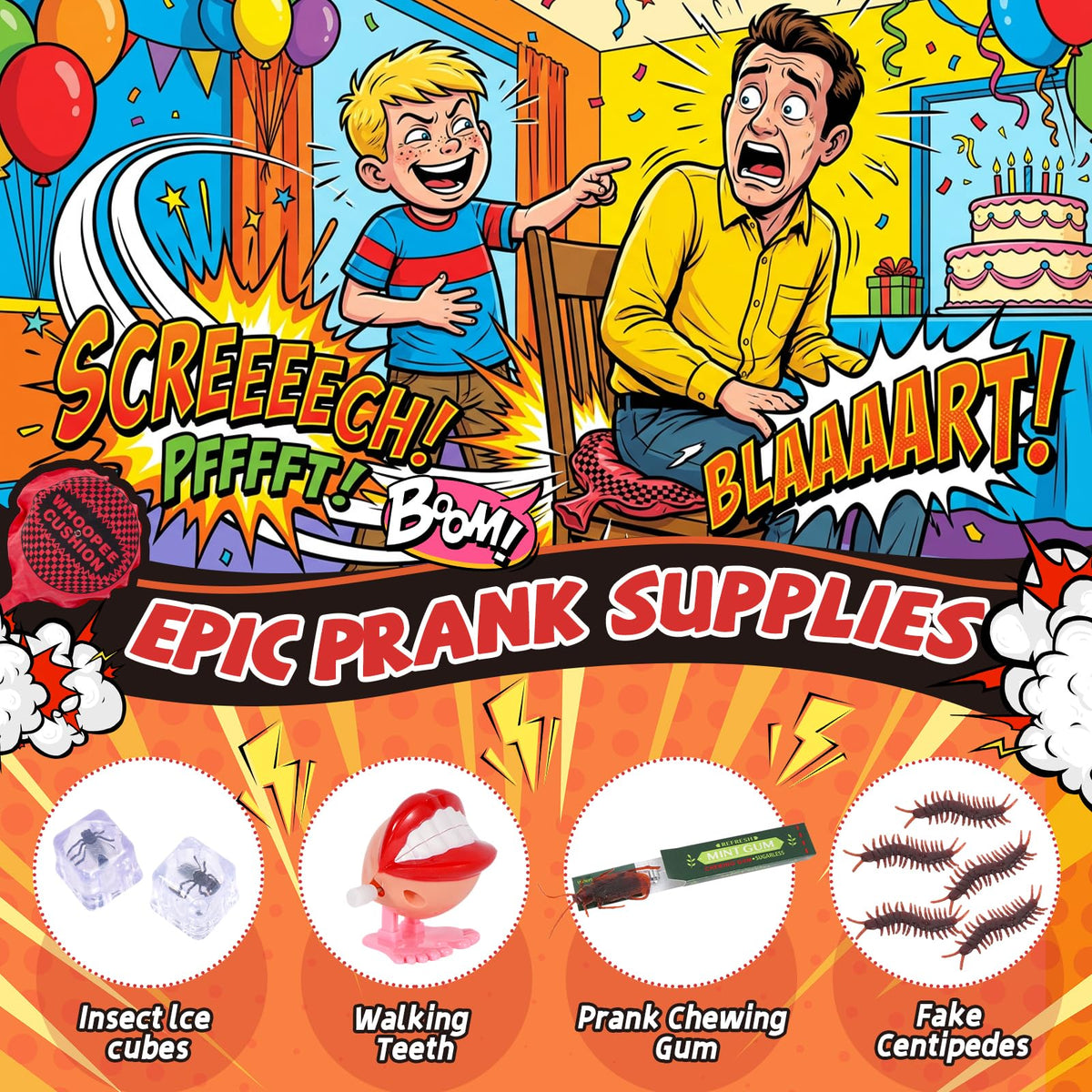 ZESKUU prank kit fake mice for mischievous friend pranks