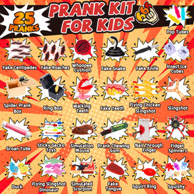 ZESKUU prank kit fake snakes add suspense for indoor pranks