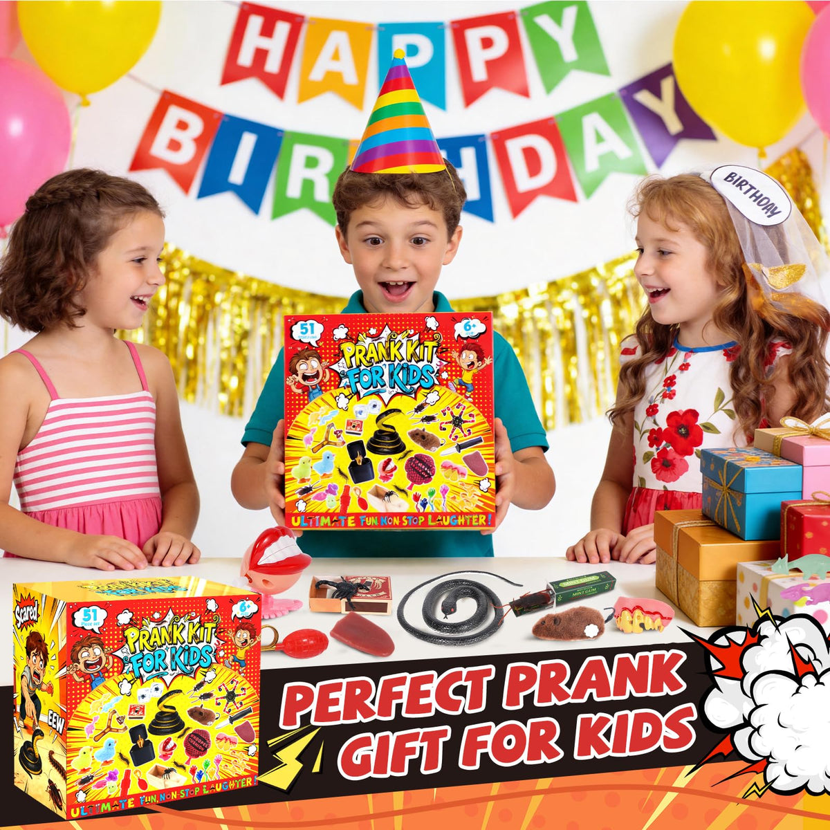 ZESKUU prank kit walking teeth bring goofy moments to parties