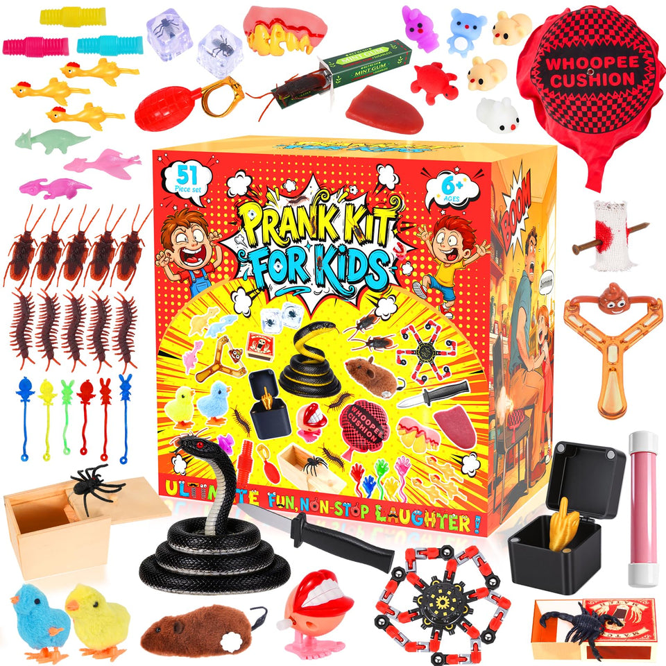 ZESKUU prank kit whoopee cushion for fun family moments and pranks