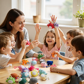 Zesua gamer-themed classroom rewards brighten moments with axolotl plush.