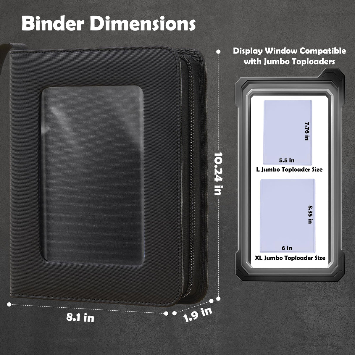 Acid-free, non-PVC pages preserve long-term collections.