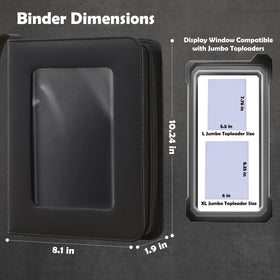 Acid-free, non-PVC pages preserve long-term collections.