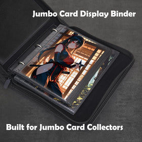 Zettokete binder supports organized display-ready jumbo card storage.