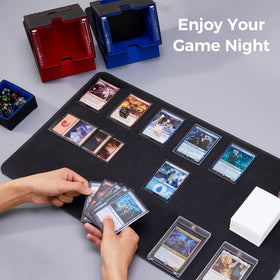 Zettokete MTG deck box interior in PU leather protects cards from scratches