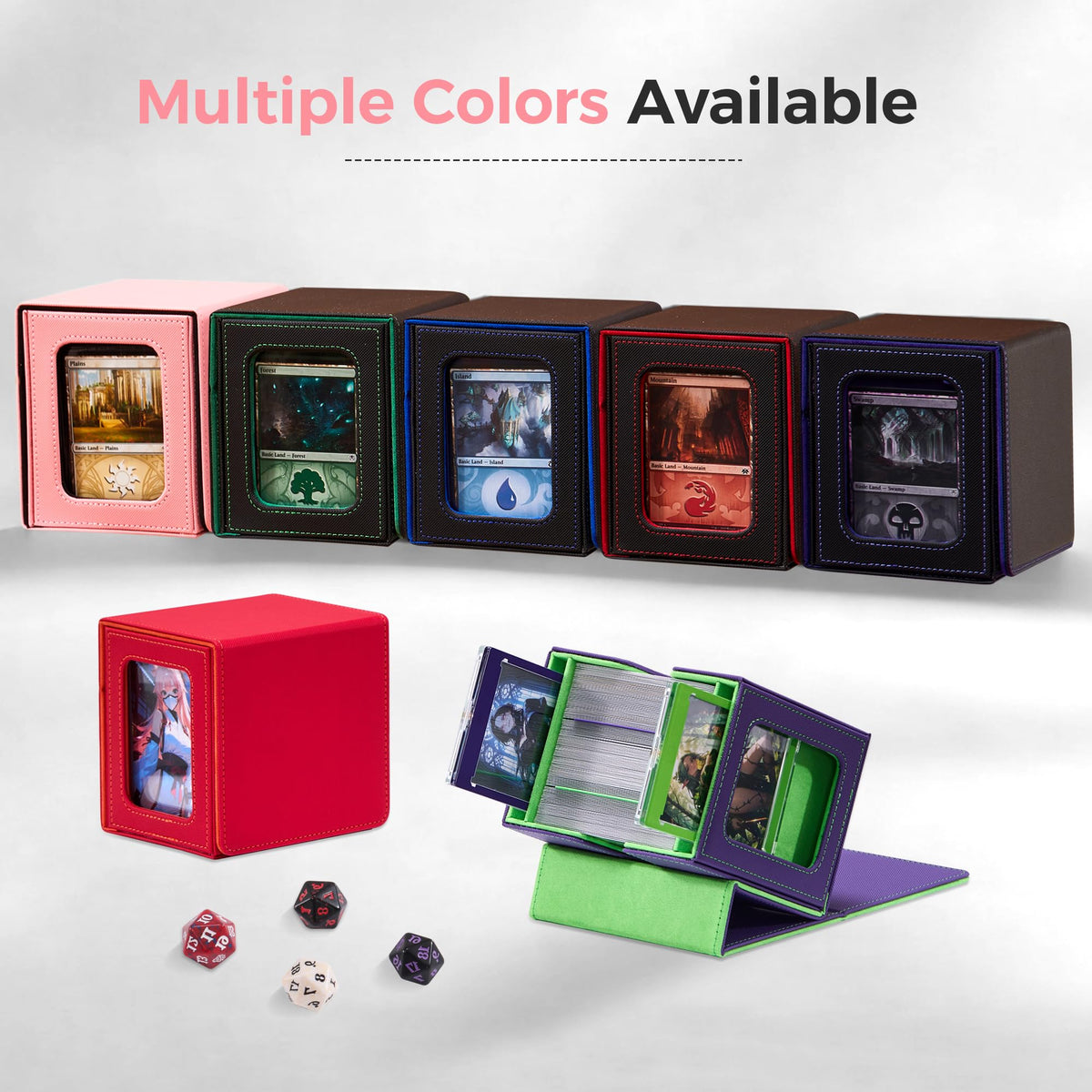 Zettokete MTG deck box includes two dividers for organized deck layout