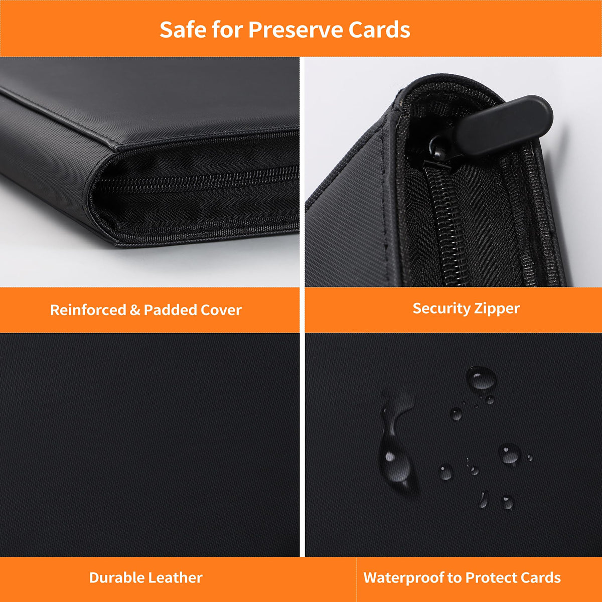 Zettokete Toploader Binder includes 20 top loaders for immediate protection.