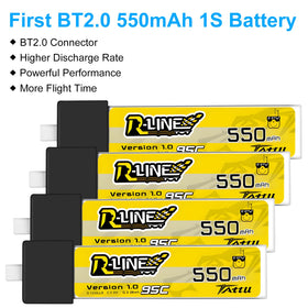 ZEVORO BT2.0 550mAh battery with 95C discharge for burst power