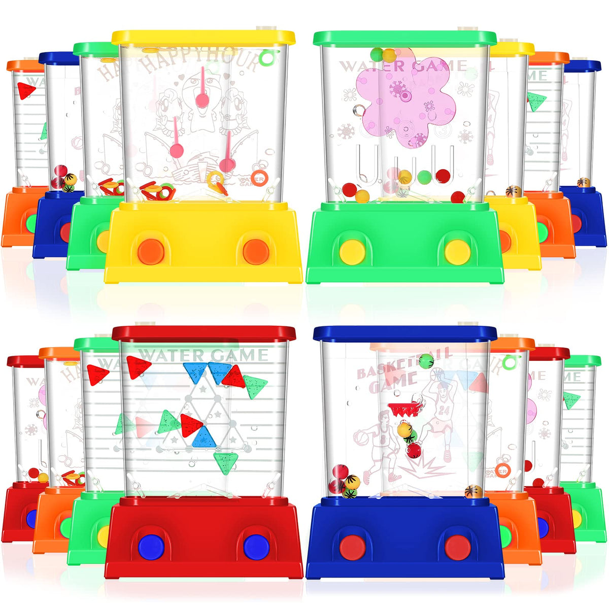 Zhanmai 16Pcs handheld water games set for on-the-go fun