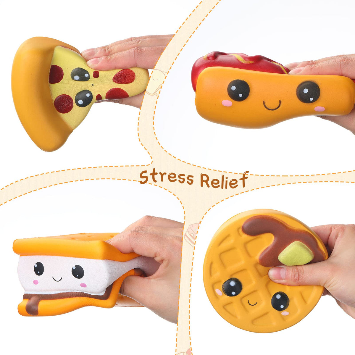 Zhanmai foam pizza stress toy supports calm moments during study