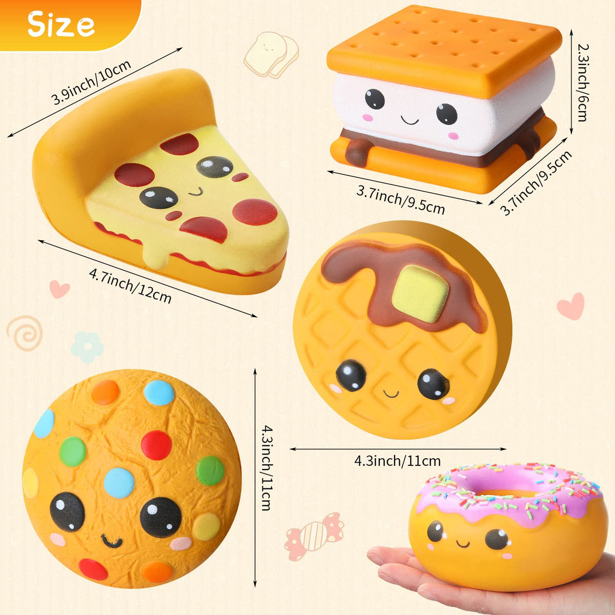 Zhanmai foam smore stress toy with scent for relaxation