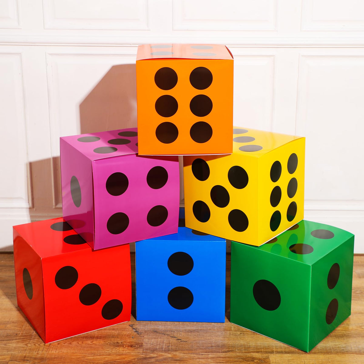 Zhanmai large green dice box centerpiece for celebrations