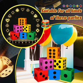 Zhanmai large yellow dice box centerpiece for party tables