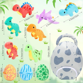 Zhanmai large dinosaur egg pack plush for display and imaginative storage.