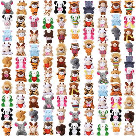Zhanmai forest animal mini stuffed animals 6pc collection ideal for backpacks and keys