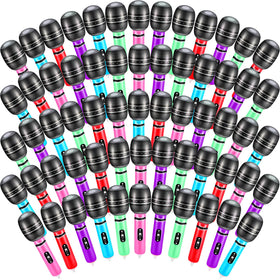 Zhanmai inflatable microphones 60-piece set in assorted colors for lively party decor and play.